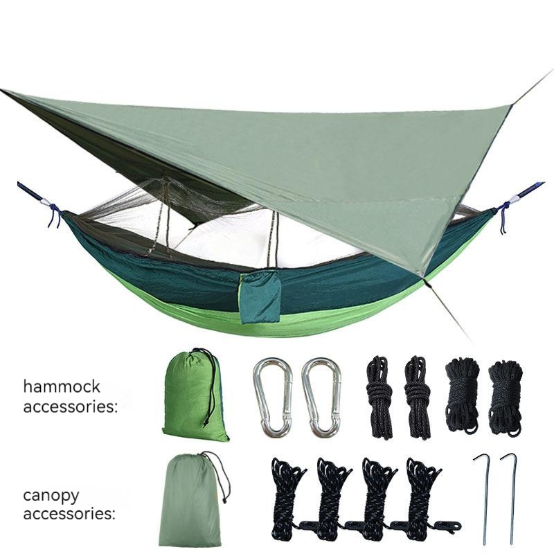 Factory wholesale outdoor travel hammocks Tree hammocks Double and single portable camping hammocks