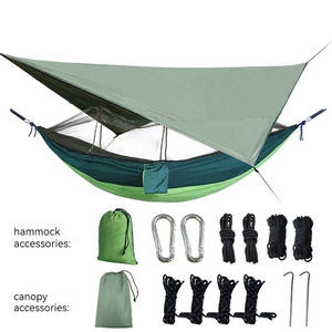 Factory wholesale outdoor travel hammocks Tree hammocks Double and single portable camping hammocks