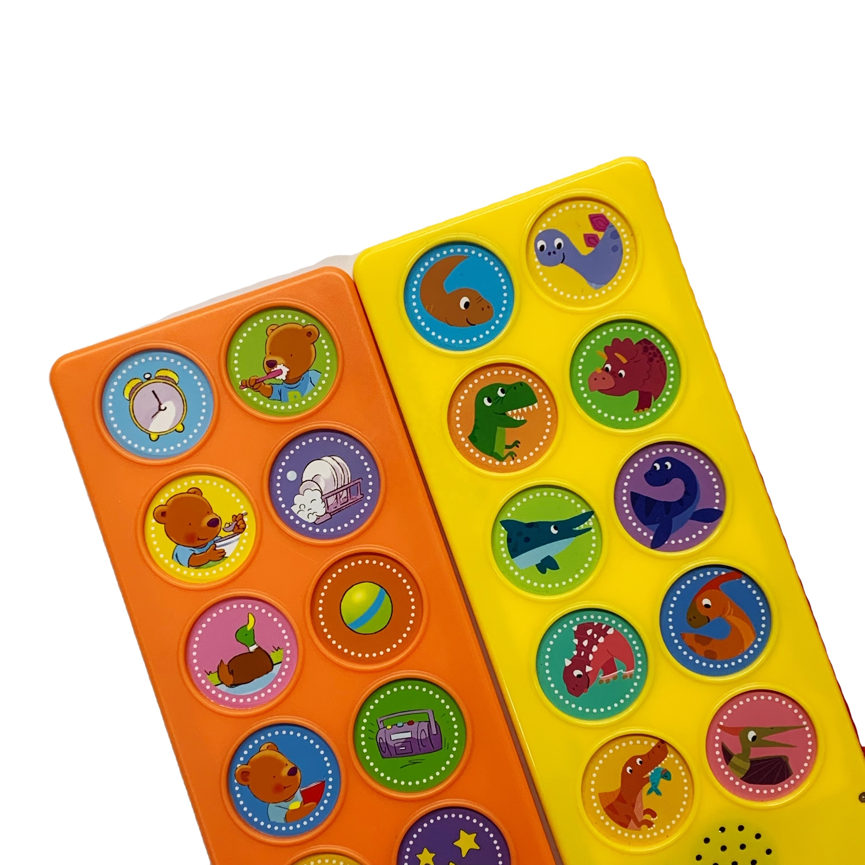 Popular Customized Early Education Circle 10 Buttons Sound Module Book Audio Board Book Puzzle Games Voice Players Music Boxes