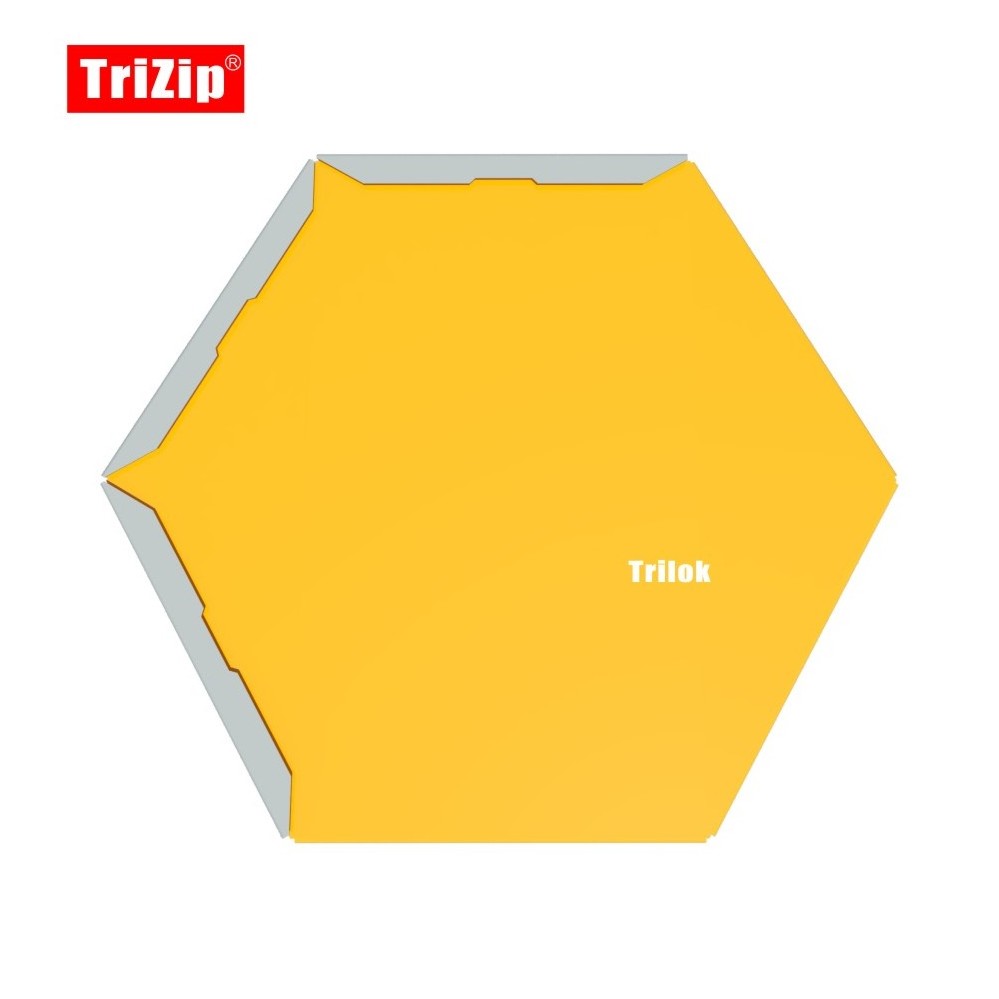 Trilok Metal Interlocking Roofing,Wall Cladding,Facade Hexagon Shingle Tile.