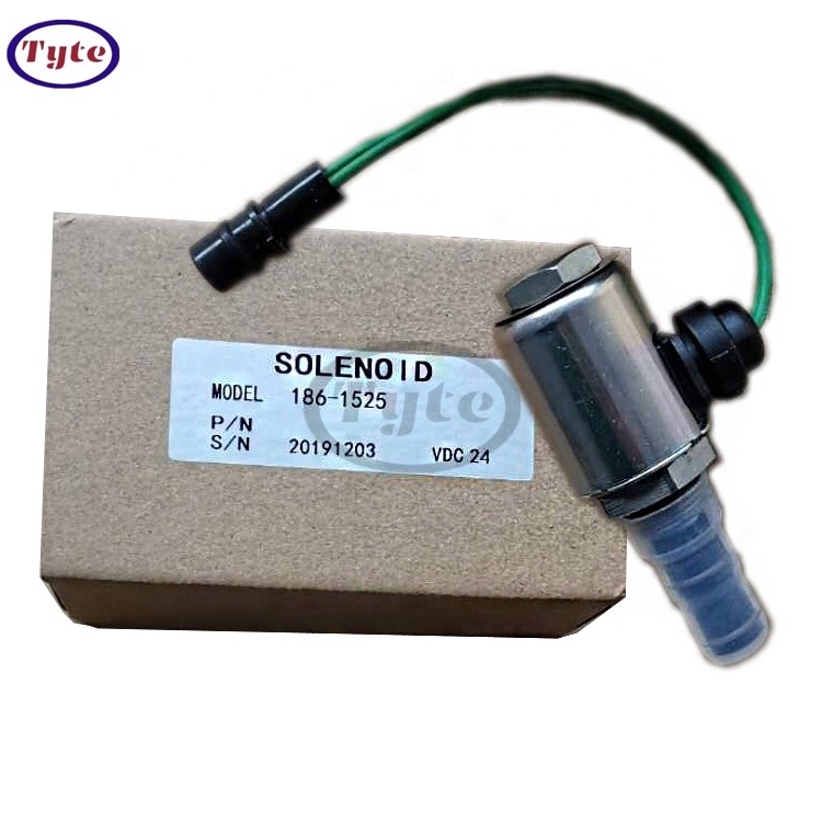 Motor Grader Fuel Shut Off Solenoid Valve 186-1525 for 120H 12H 135H 140H 160H