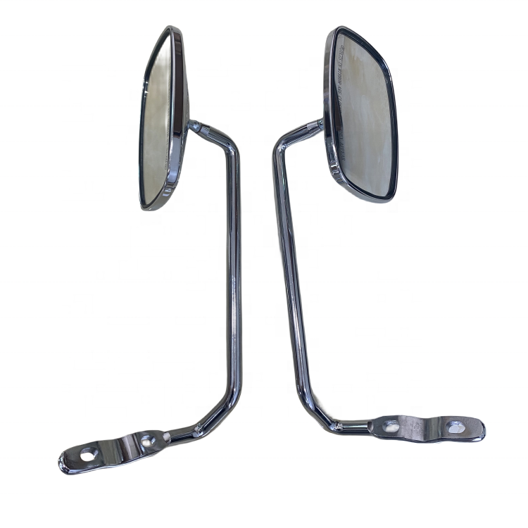 A-Class Universal Chrome-plated Iron Motorcycle Accessories Rear View Rectangular Mirrors Scooter Side Mirror for VESPA