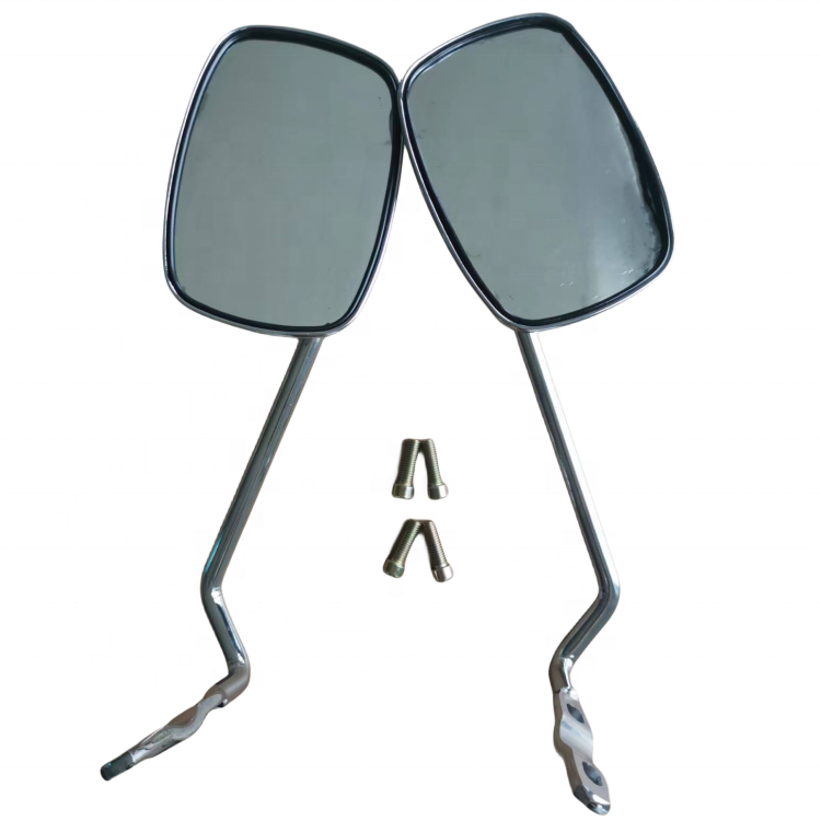 A-Class Universal Chrome-plated Iron Motorcycle Accessories Rear View Rectangular Mirrors Scooter Side Mirror for VESPA