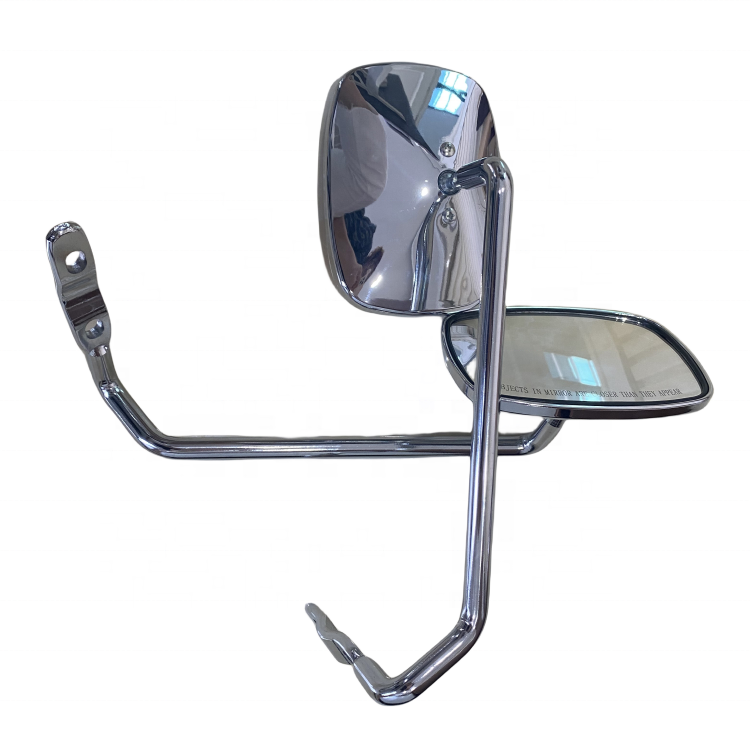 A-Class Universal Chrome-plated Iron Motorcycle Accessories Rear View Rectangular Mirrors Scooter Side Mirror for VESPA