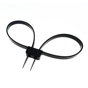 12*690 Disposable Pull Tight Police Security Double Flex Plastic Nylon Handcuffs