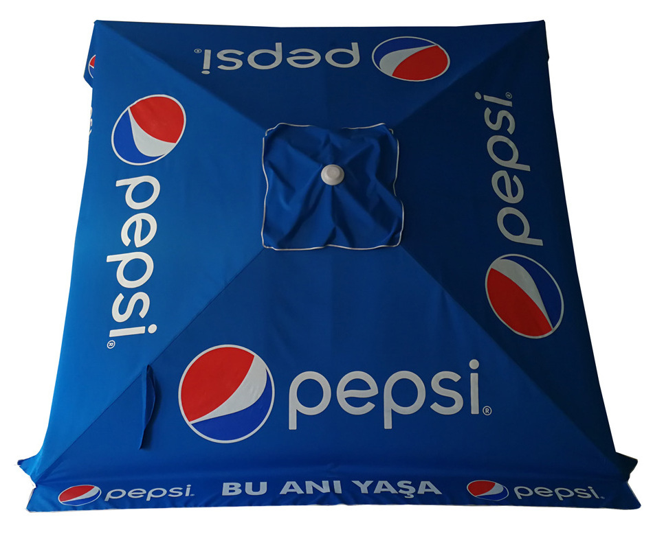 3x3m big size pepsi logo outdoor garden umbrella, patio umbrella