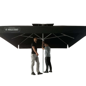 4x4m  aluminum frame big size square outdoor promotional  garden umbrella