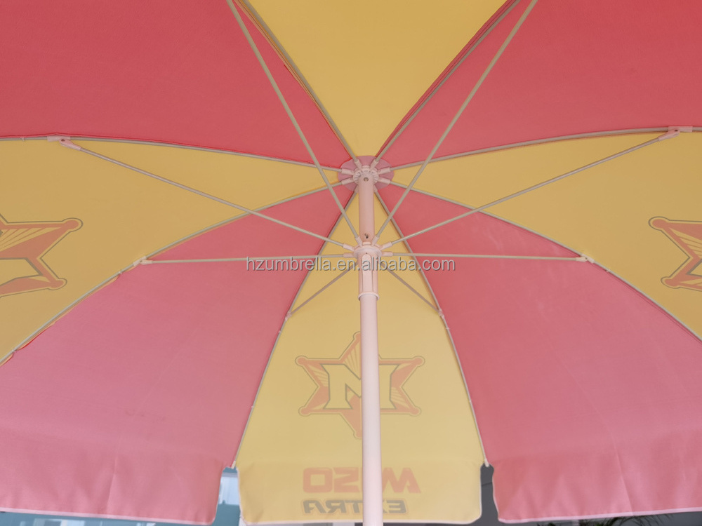 200cm PVC vinyl parasol, vinyl beach umbrella, vinyl outdoor umbrella