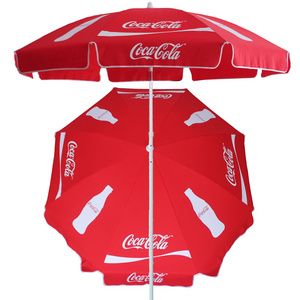 Red Coca Parasol Umbrella Cola Beach Umbrella