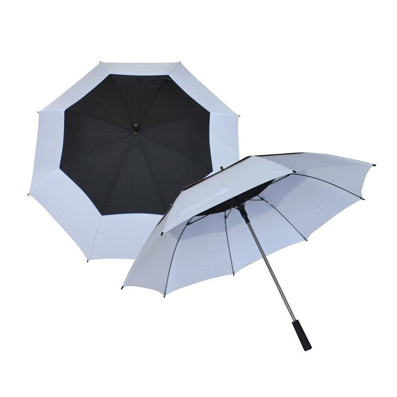 Double layer golf umbrella wholesale large or small wind breaker double layer golf umbrella