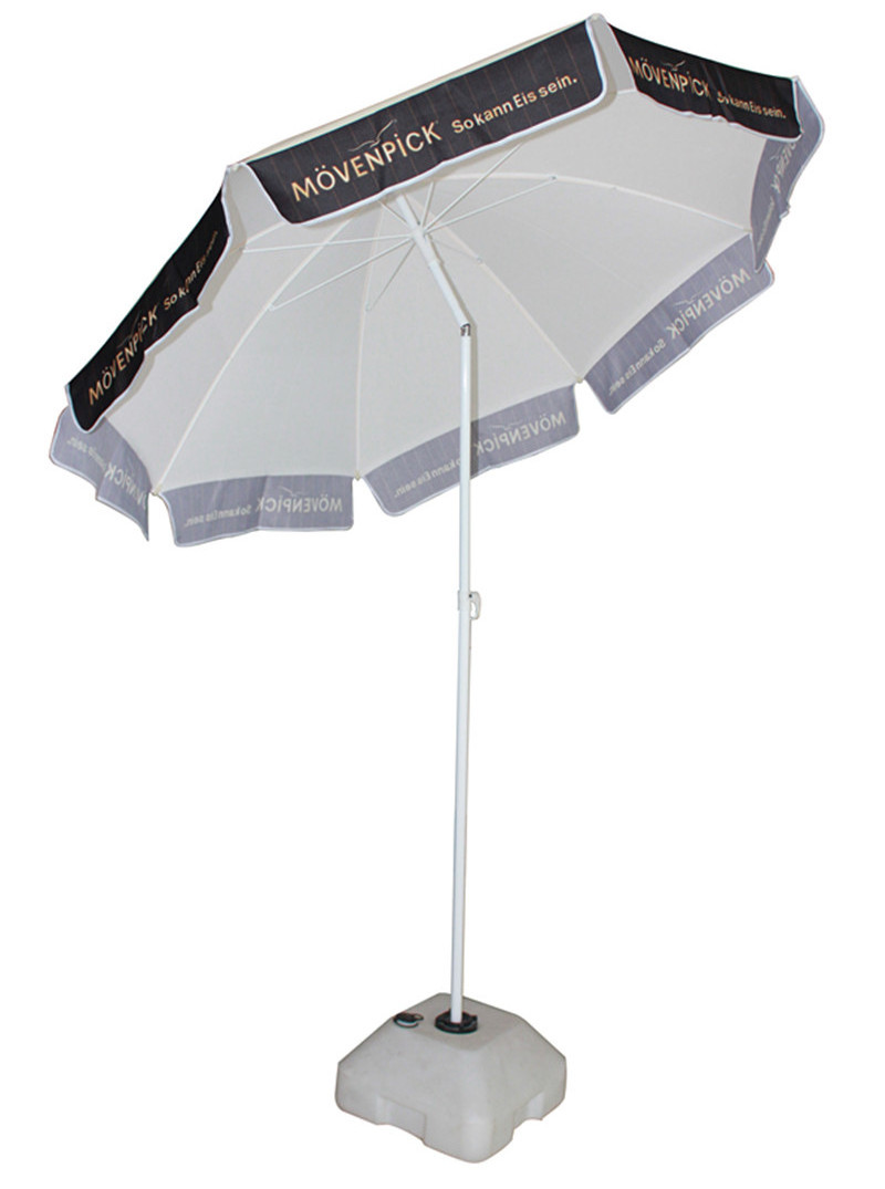 picnic table white beach umbrella for sun protection