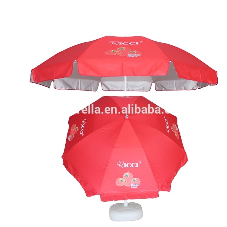 coca outdoor pink promotion beach umbrella