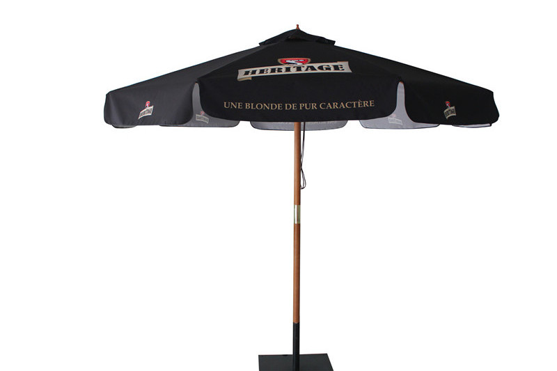 51.5 inchesx8k wooden pole outdoor umbrella ,cantilever mechanism patio umbrella,garden umbrella