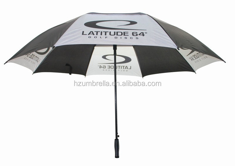 black and white golf umbrella dia 160cm storm resistant umbrella golf