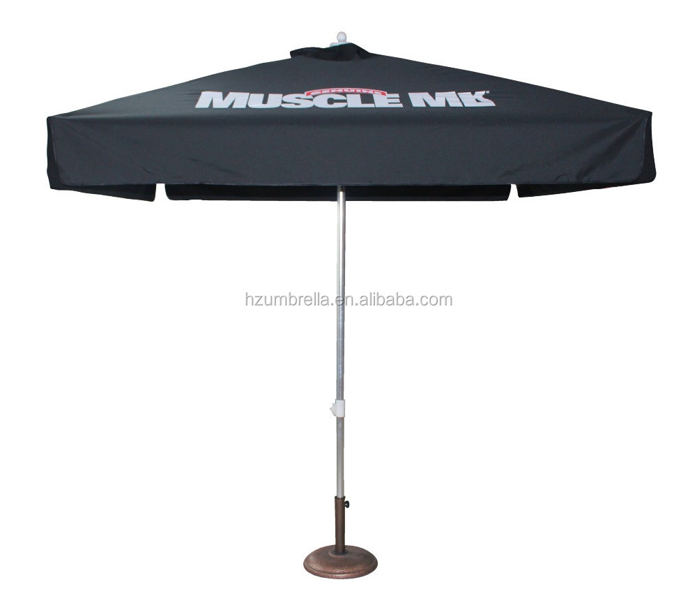 4x4m Market Patio Umbrella Garden Sun Umbrella with Tilt Uv Resistant Umbrellas Parasol