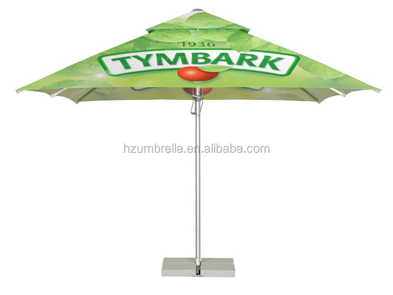 4x4m Market Patio Umbrella Garden Sun Umbrella with Tilt Uv Resistant Umbrellas Parasol