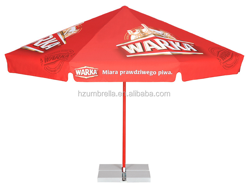 2.5X2.5M Umbrella Aluminium Frame Square Spring Market Umbrella Custom Logo Printing Beach Umbrella