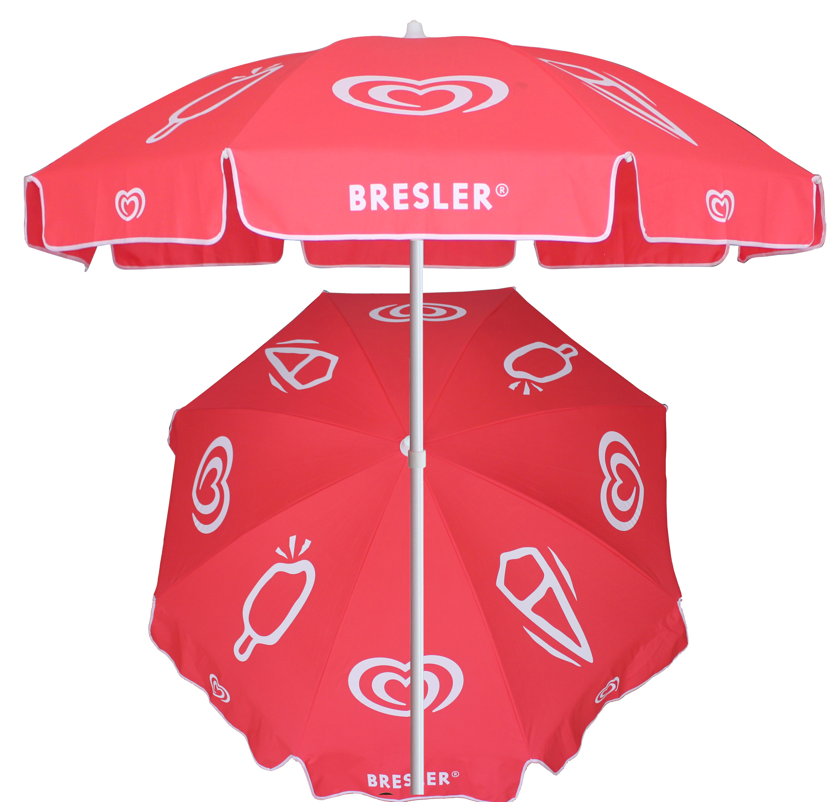 Algida ice cream beach umbrella outdoor parasol