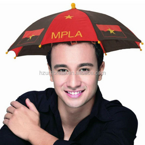 Raius 35cmX8panels steel frame promotional head umbrella,can umbrella ,umbrella hats!