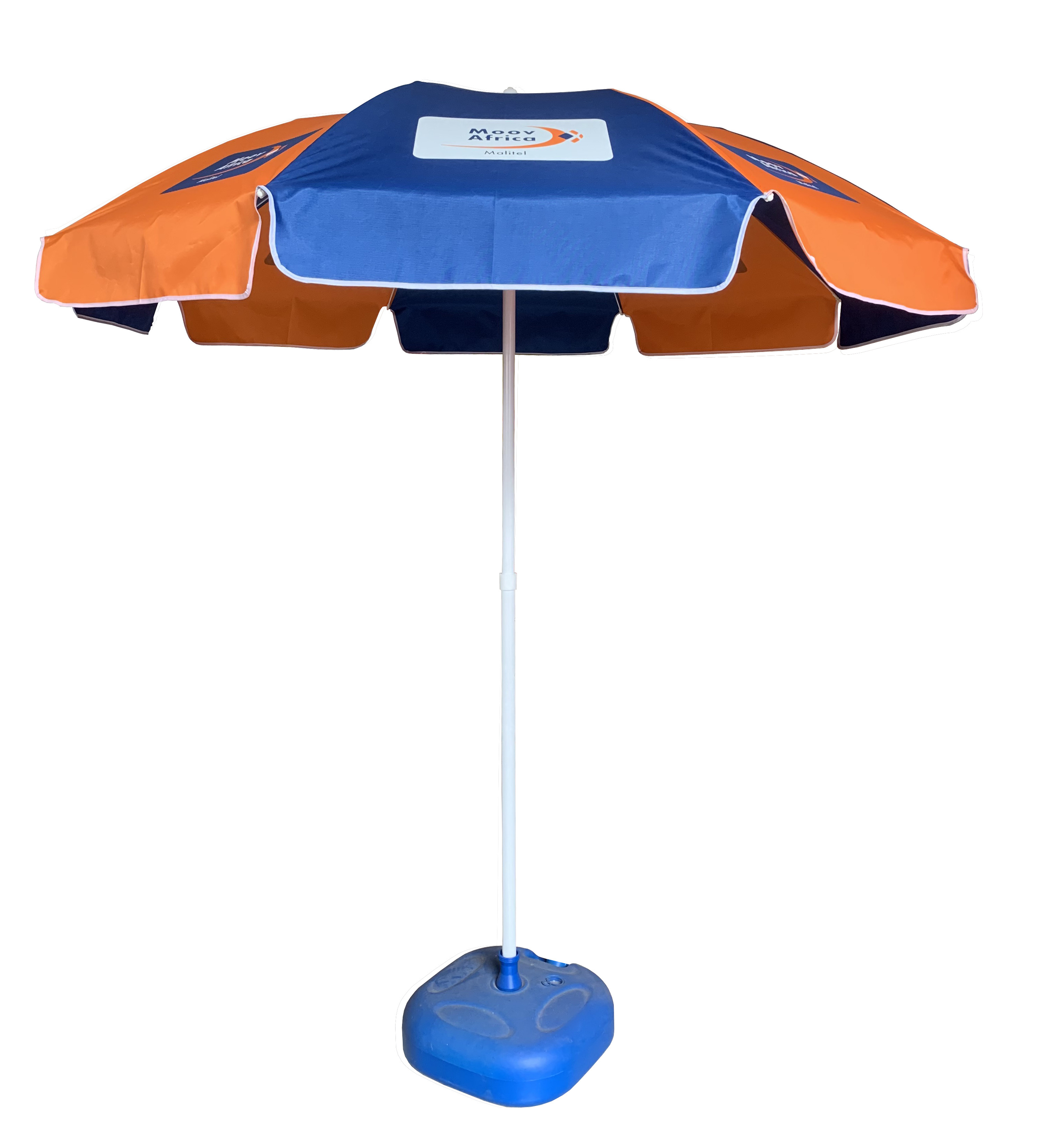 Moov Africa promotional beach umbrella parasol