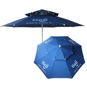 Tigo Telecom beach umbrella fiberglass frame patio parasol umbrella