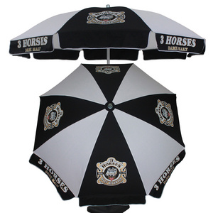 White And Black Beach Umbrella Martini Outdoor Parasols