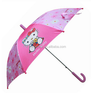 cute children kitty Umbrella,lovely manual open kid umbrellas