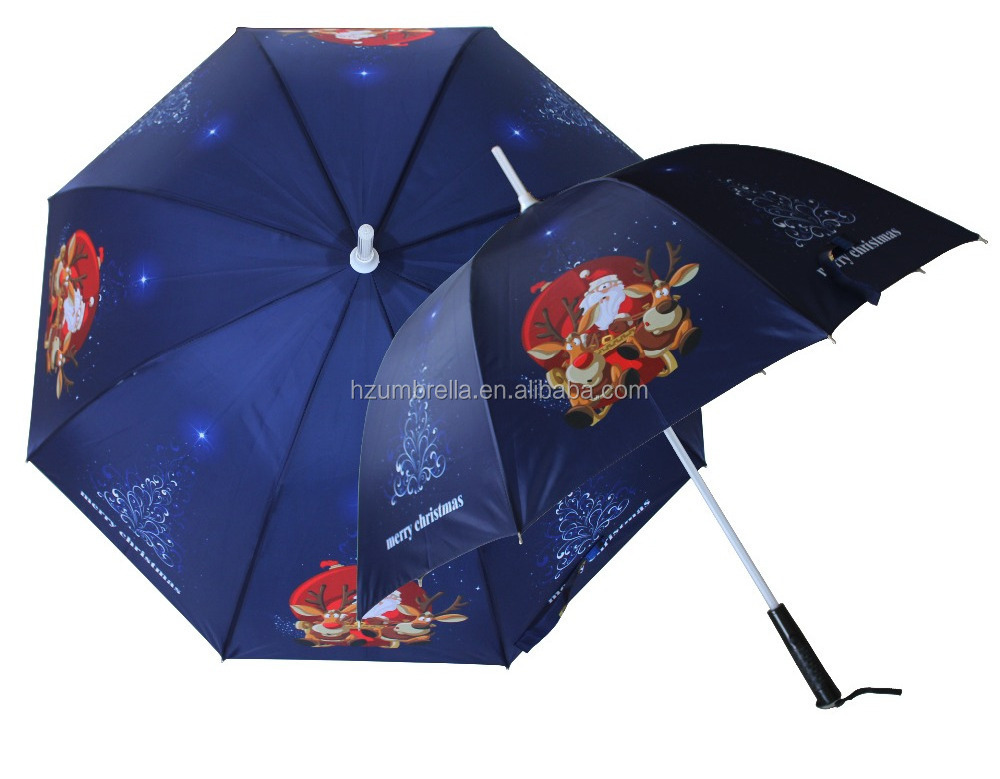 LED Umbrella for Christmas Day Cheap Custom Umbrella Promotional Folding Umbrella