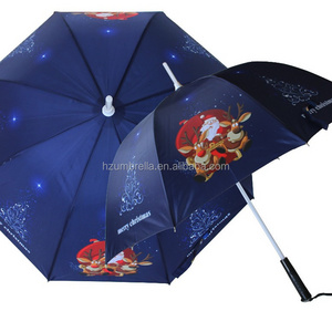 LED Umbrella for Christmas Day Cheap Custom Umbrella Promotional Folding Umbrella