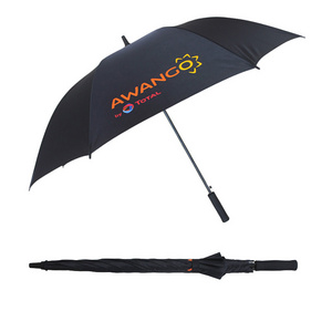 Total Multi Color Full Fiberglass Golf Umbrella For Oil Company