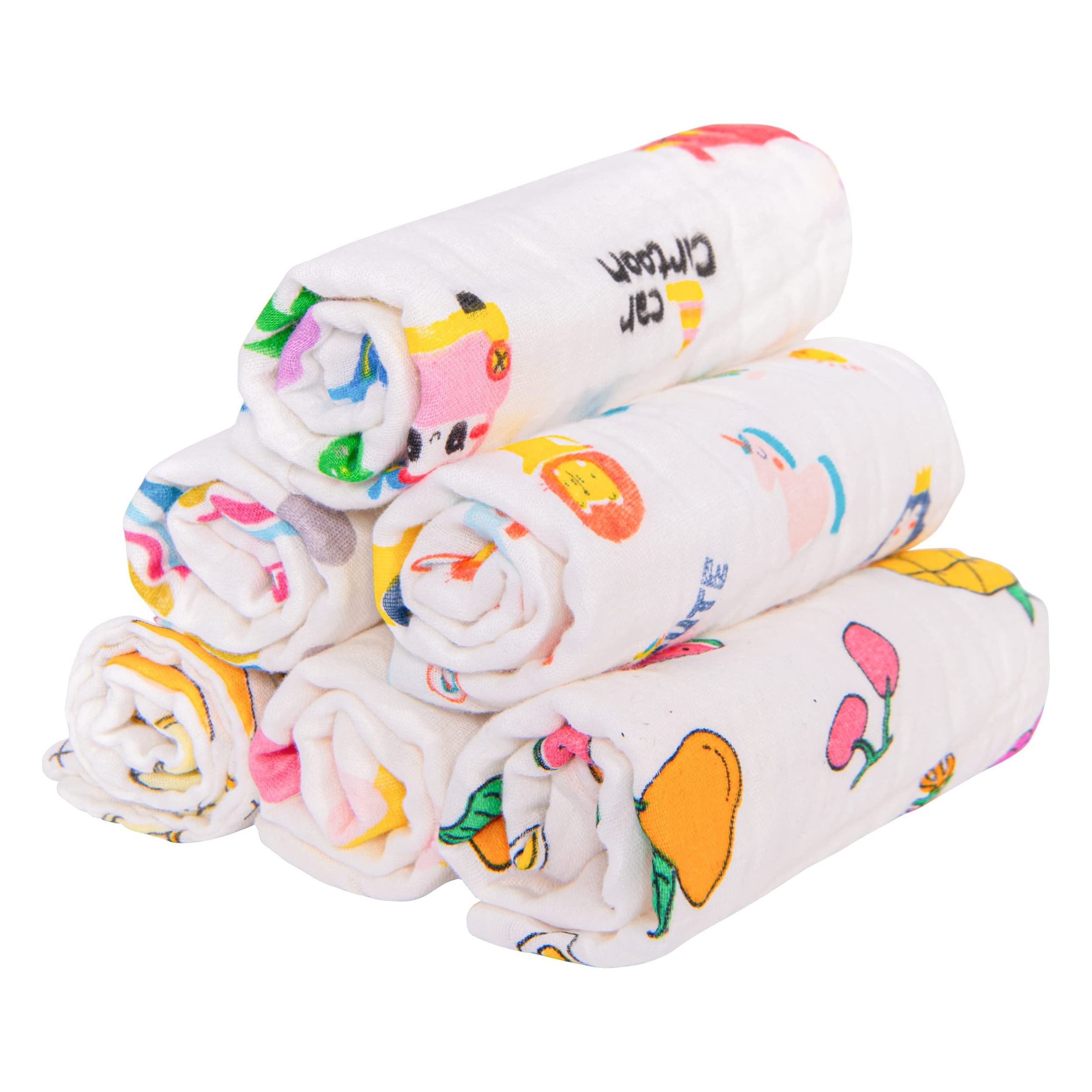 Stock Baby Muslin Burp Cloths Baby Wash Cloths with Sensitive Skin 6 Layer Cotton Face Towels Baby Bath Towel