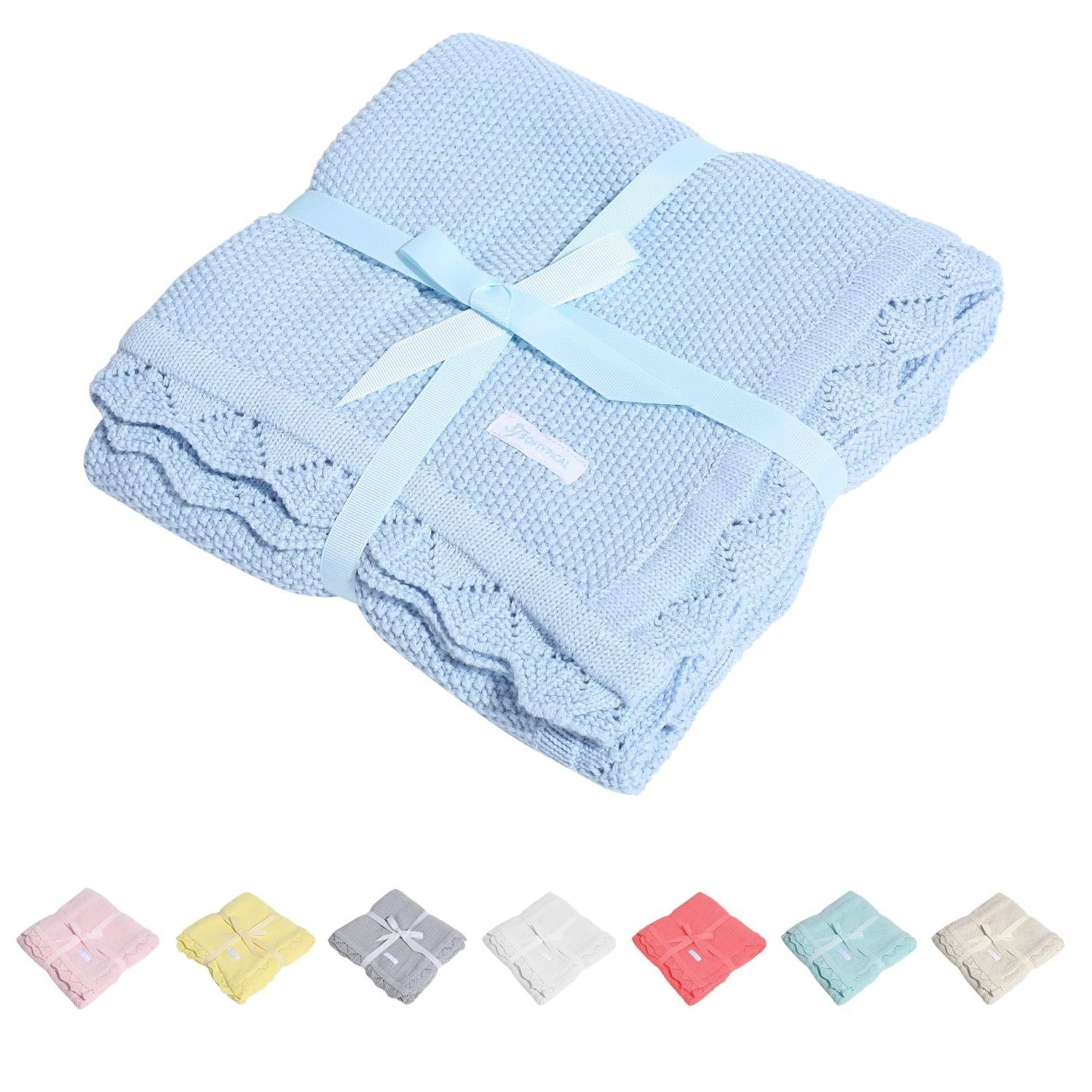 Hot Selling Low MOQ Nursery Blankets for Boys Girls Swaddle Blankets Neutral Soft Lightweight Toddler and Kids Throw Blankets