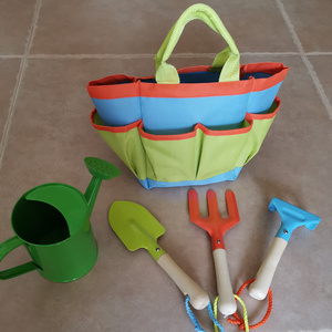 5pcs Little Gardener Tool Set with Garden Tools Bag Gloves and Watering Can for Kids Gardening-Low MOQ Quick Delivery