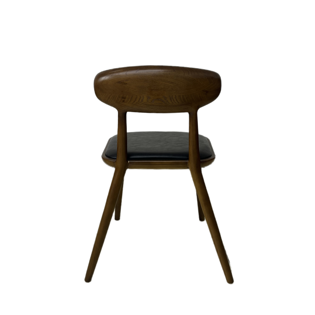 Leather Dining Stacking Chair with Metal Leg Modern Living Room Home Furniture Upholstered Side Sean Dix Copine Chair