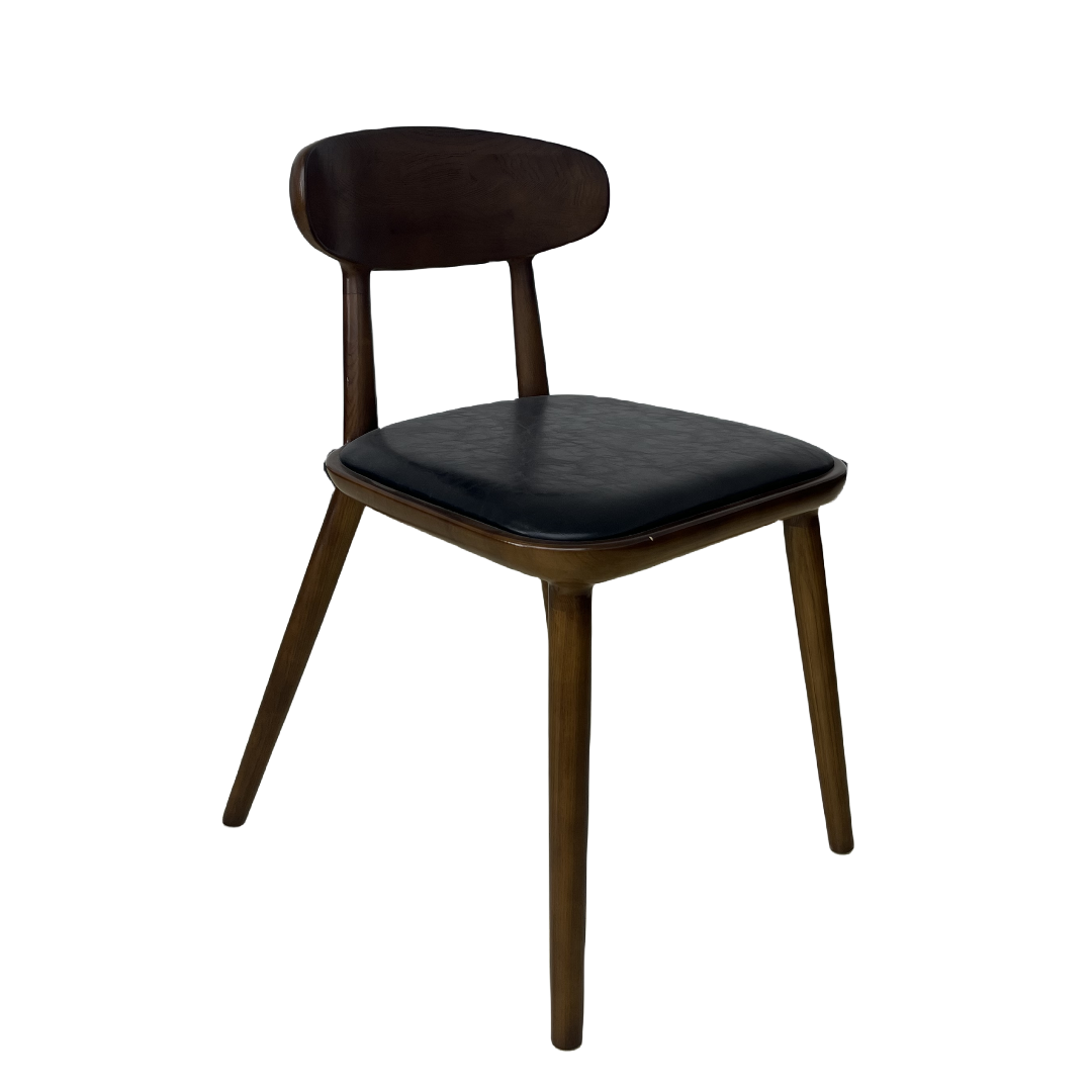 Leather Dining Stacking Chair with Metal Leg Modern Living Room Home Furniture Upholstered Side Sean Dix Copine Chair