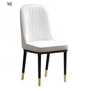 Modern dining room  lounge chair metal black leg chair fabric upholstered living room chairs