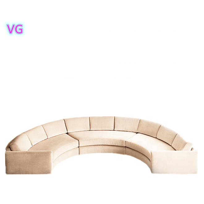 Italian style luxury sectional lounge suites modern sofa half round combination sofa gaming sofa