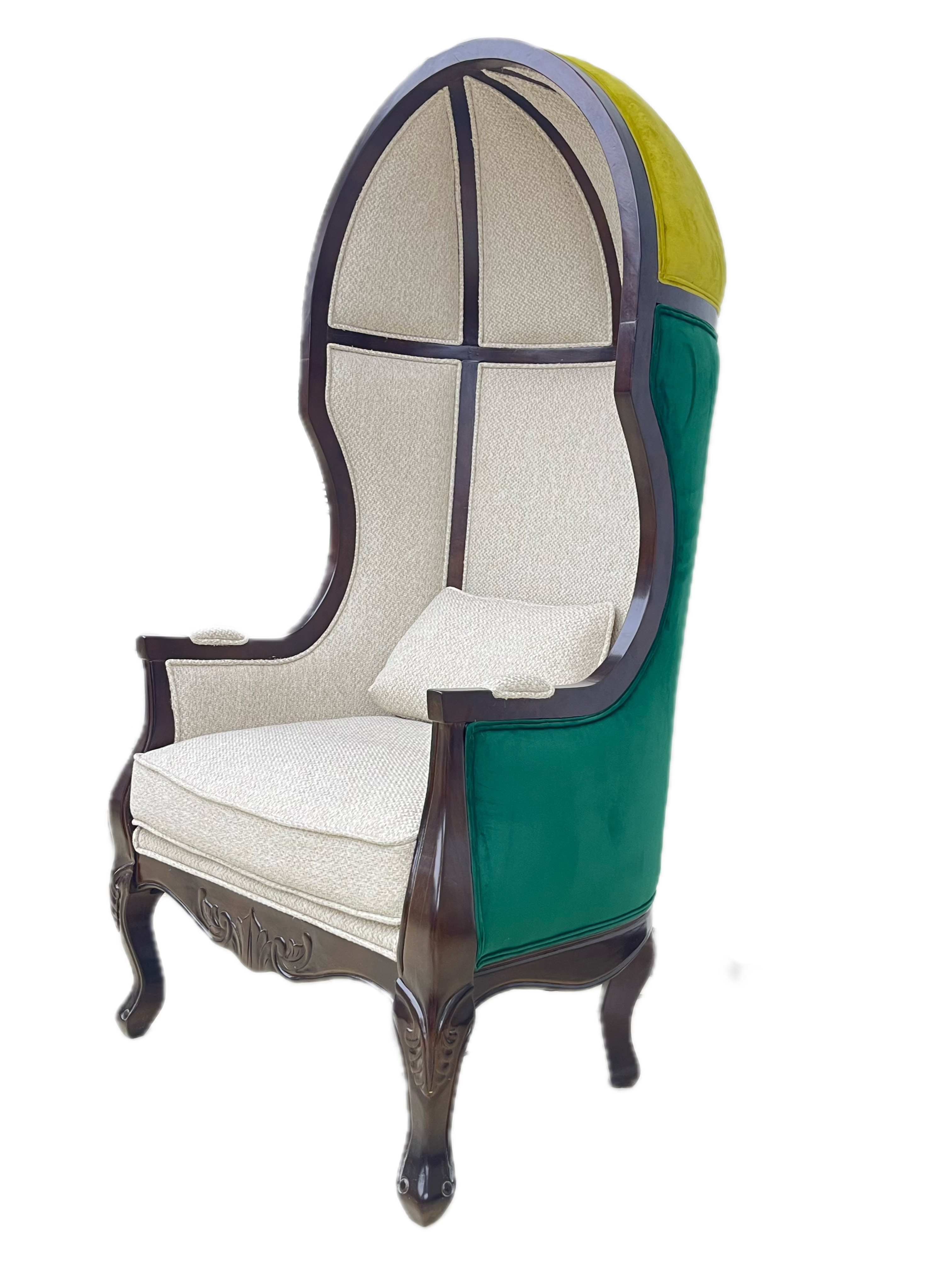 European neoclassical villa high-end living room single sofa space chair hotel studio cafe bird cage chair