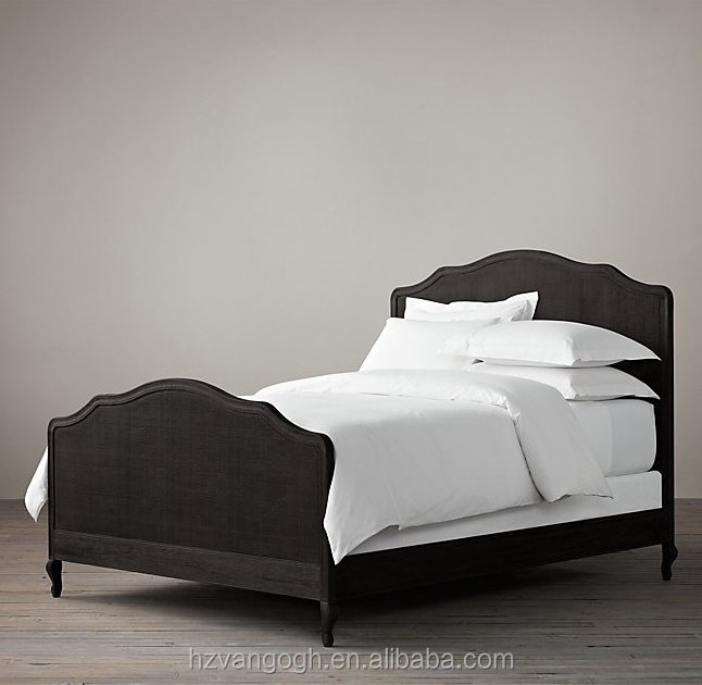 Hot sale solid wood double size bed good quality modern soft and comfortable linen fabric bed