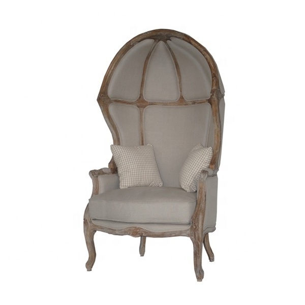 Factory custom wooden Princess eggshell lounge chair in the hotel bedroom living room lounge area