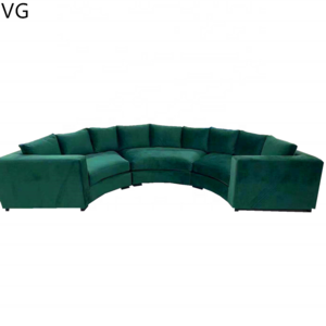 New designs semi circle leisure ways living room furniture round modular sofa