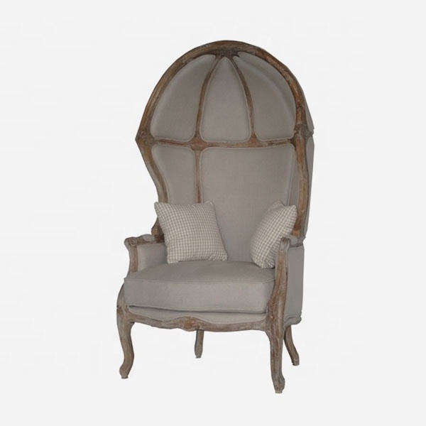 Factory custom wooden Princess eggshell lounge chair in the hotel bedroom living room lounge area