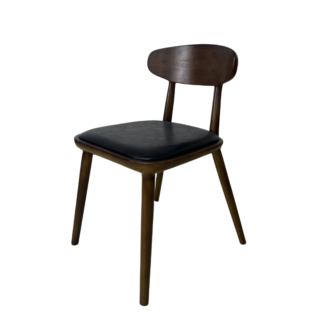 Leather Dining Stacking Chair with Metal Leg Modern Living Room Home Furniture Upholstered Side Sean Dix Copine Chair