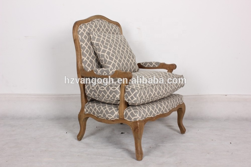 Antique reproduction coffee chairs vintage relax chairs with cushion upholstered tub chair