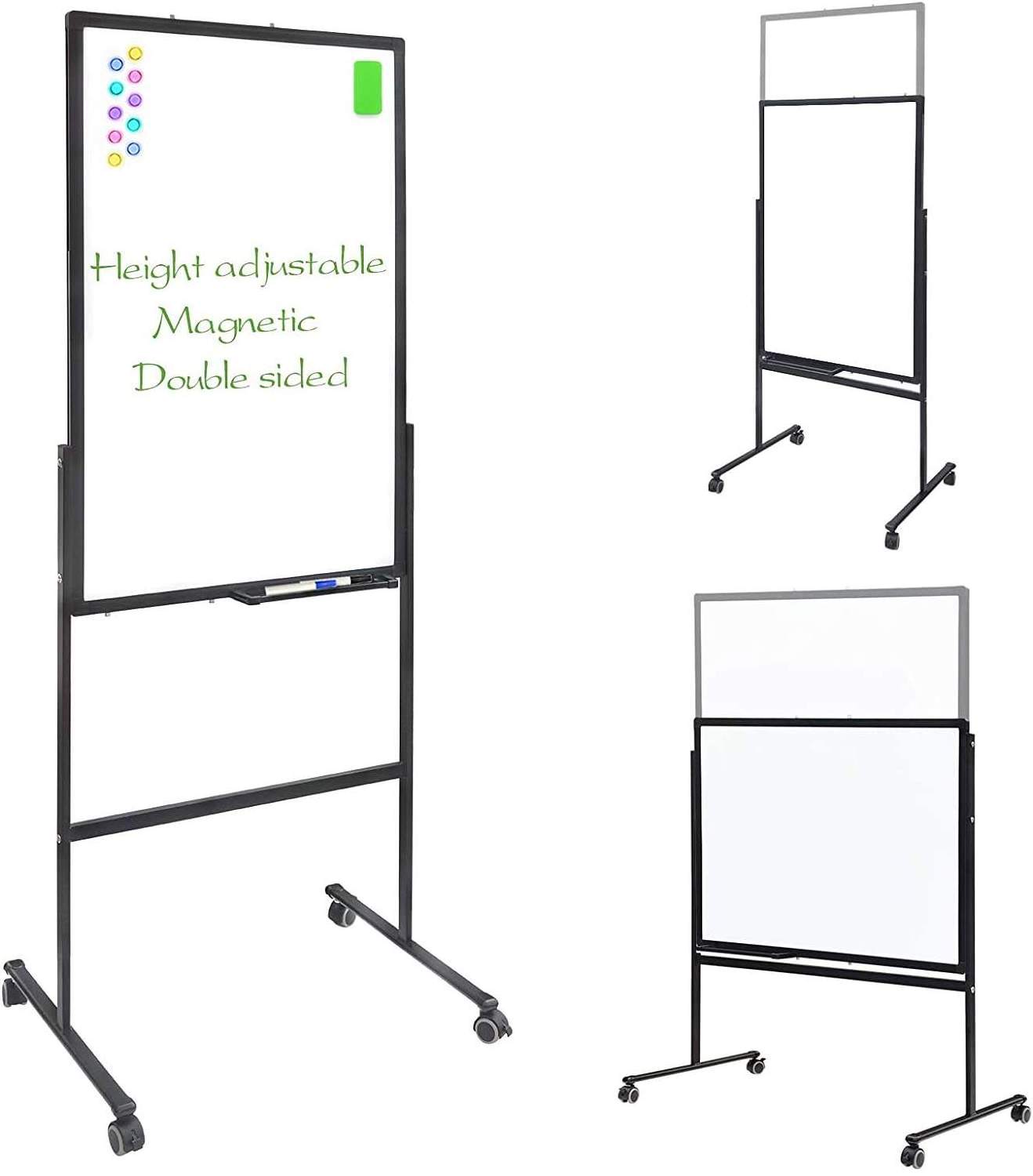 Customized Mobile Double Sided Standing Mobile Magnetic Whiteboard Easel School Dry Wiping Magnetic Whiteboard