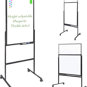 Customized Mobile Double Sided Standing Mobile Magnetic Whiteboard Easel School Dry Wiping Magnetic Whiteboard