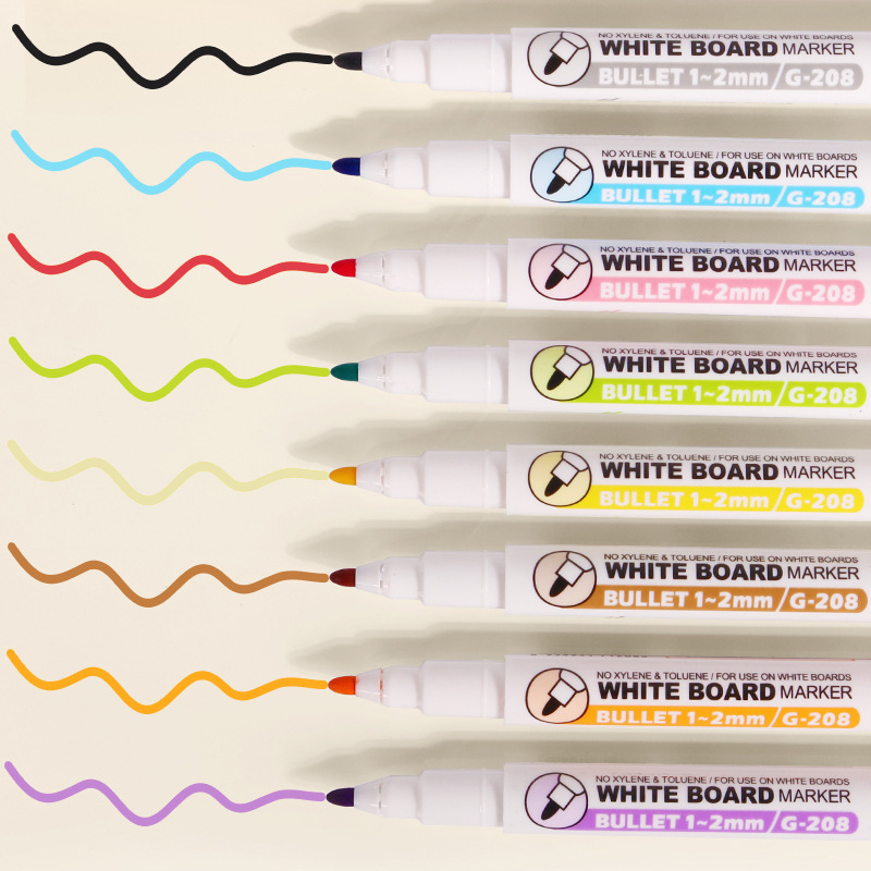 VCW Office Sketching Paint Fabric 8 Colors Magnetic Dry Erase Whiteboard  Markers Art White board Marker  Set