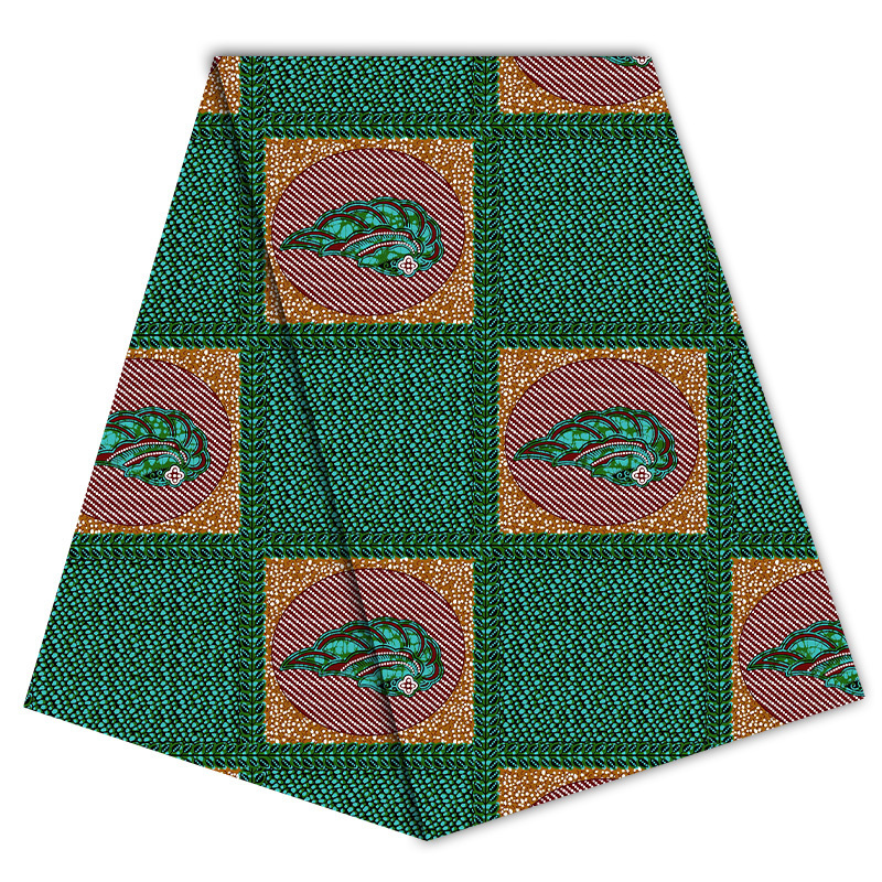 Wholesale Men's Atiku African 100% Cotton Real Wax Print Ankara Style Fabric African Clothing Fabric