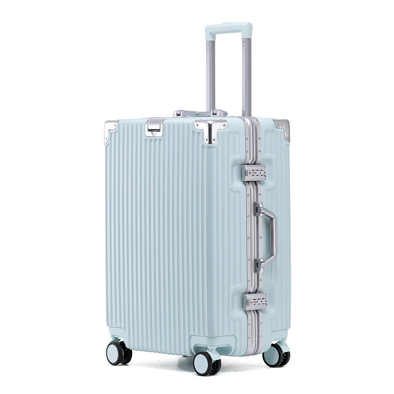 Hot sale luxury model aluminum frame rolling luggage Women's travel custom luggage