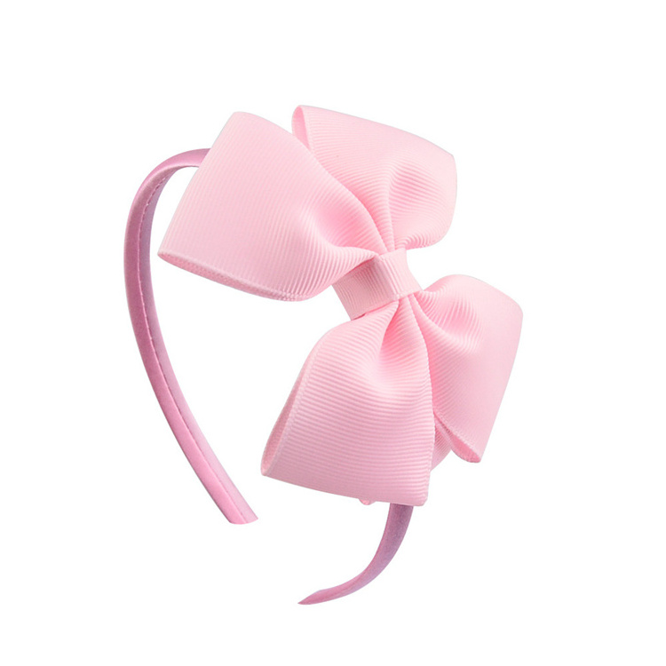 Hot 4.5inch Mixedcolor Cute Bows Baby Girls Hairbands Kids Headbands Boutique Baby Girls Hairgrips